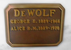 Alice R M DeWolf 