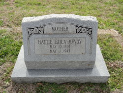 Hattie Loila <I>Davis</I> McVoy 