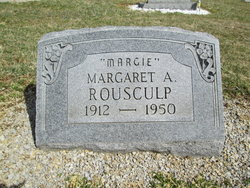 Margaret Alice “Margie” <I>Cooperrider</I> Rousculp 
