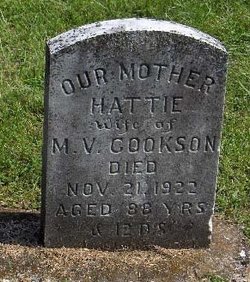 Henrietta “Hattie” <I>Comfort</I> Cookson 