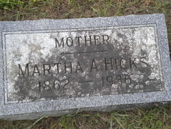 Martha A <I>Sumner</I> Hicks 