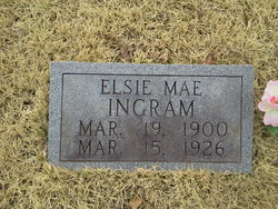 Elsie Mae <I>Redus</I> Ingram 
