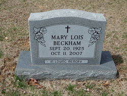 Mary Lois <I>Wood</I> Beckham 