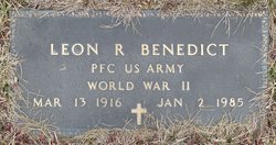 PFC Leon R Benedict 