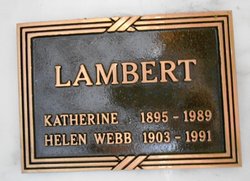 Katherine <I>Webb</I> Lambert 