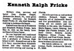 Kenneth Ralph Fricke 