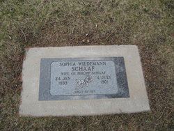 Sophia <I>Wiedemann</I> Schaaf 