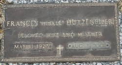 Frances Irene <I>Hinkle</I> Hutzenbiler 