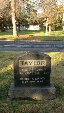 Harriet H. “Hattie” <I>Taylor</I> Barnes 
