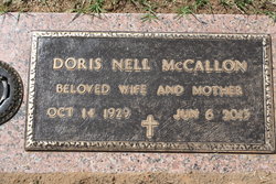 Doris Nell <I>Moore</I> McCallon 