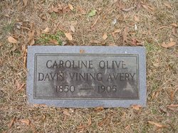 Caroline Olive <I>Davis</I> Avery 