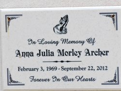 Anna Julia <I>Morley</I> Archer 