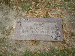 Ruby Lee <I>Harrison</I> Allison 