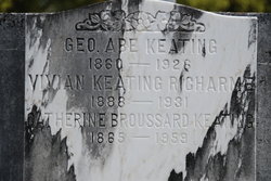 Catherine Elenore <I>Broussard</I> Keating 