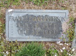 Frances <I>Evans</I> Anderson 