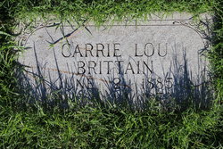 Carrie Lou <I>Shaw</I> Brittain 