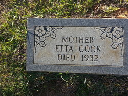 Etta Jane <I>Hicks</I> Cook 