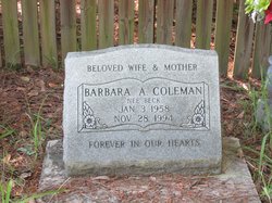 Barbara A Coleman 