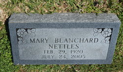 Mary E. <I>Blanchard</I> Nettles 