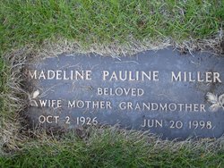 Madeline Pauline <I>Anders</I> Miller 