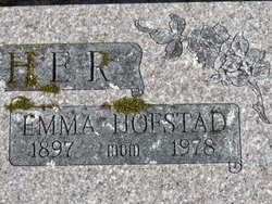 Emma Jeanette <I>Olsen</I> Hofstad 
