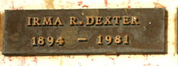 Irma R Dexter 