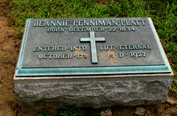 Jeannie Penniman <I>Smith</I> Platt 