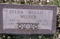 Zelda Beatrice “Dollie” <I>Kerley</I> (Barnhart) Milner 