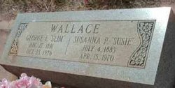 Susanna “Susie” <I>Penrod</I> Wallace 