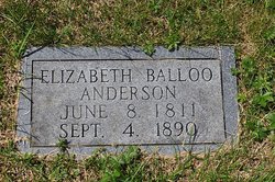 Elizabeth <I>Balloo</I> Anderson 