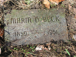 Maria D. <I>Dungey</I> Beck 