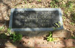 Dorothy Belle <I>Jones</I> McCullough 