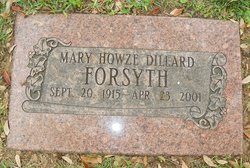 Mary Howze <I>Dillard</I> Forsyth 