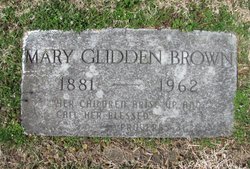 Mary Glidden <I>Williams</I> Brown 