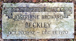Josephine <I>Broward</I> Beckley 