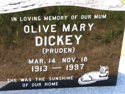 Olive Mary <I>Pruden</I> Dickey 
