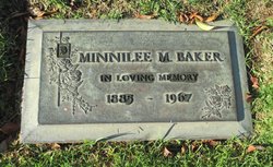 Minnilee McLeskey “Minnie” <I>Hudson</I> Baker 