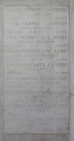 Pvt A. E. Jones 