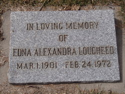 Edna Alexandra <I>Bauld</I> Lougheed 