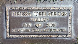 Thressa Doris “Terry” <I>Smith</I> Abrams 
