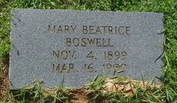 Mary Beatrice Boswell 