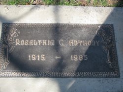 Rosalthia Catherine <I>Bissell</I> Anthony 