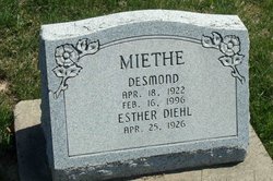 Esther Pearl <I>Diehl</I> Miethe 