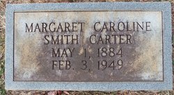 Margaret Caroline “Carrie” <I>Smith</I> Carter 