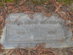 Ethel Marie <I>Hutchins</I> Anderson 