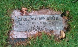 Carol <I>Warren</I> Berth 