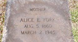 Alice Elizabeth <I>Almon</I> York 
