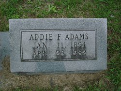 Addie F Adams 