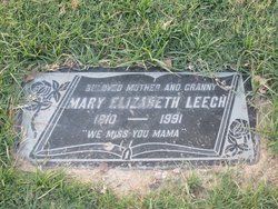 Mary Elizabeth <I>Ellsworth</I> Leech 