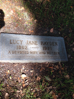Lucy Jane <I>Searcy</I> Hayden 